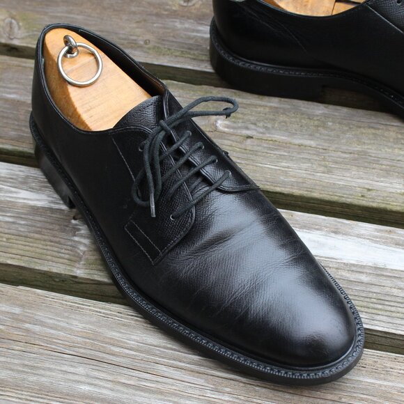 Tod's Black Plain Toe Derby, Made in Italy, EUC Men's 9 UK, 10 US - Picture 2 of 12